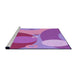 Sideview of Machine Washable Transitional Violet Purple Rug, wshpat3899pur