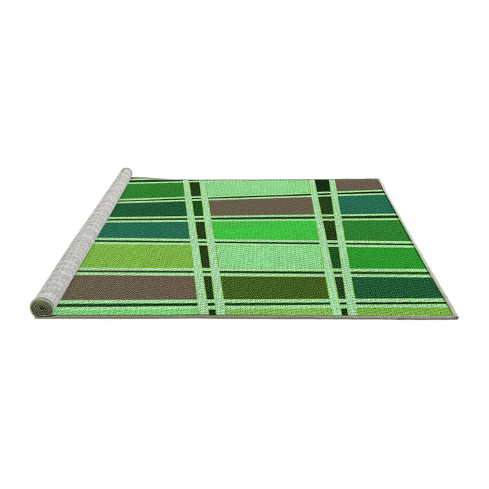 Machine Washable Transitional Green Rug in a Bedroom, wshpat39grn