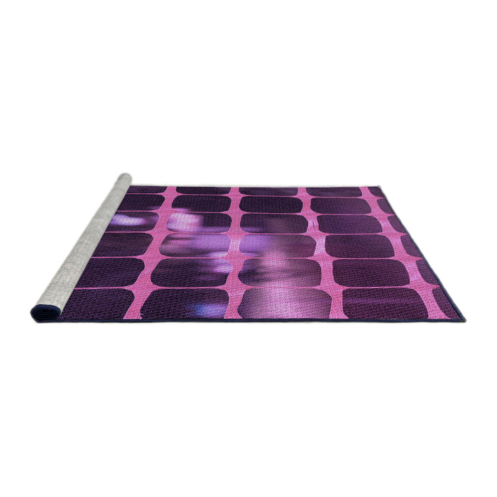 Sideview of Machine Washable Transitional Dark Purple Rug, wshpat390pur