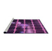 Sideview of Machine Washable Transitional Dark Purple Rug, wshpat390pur