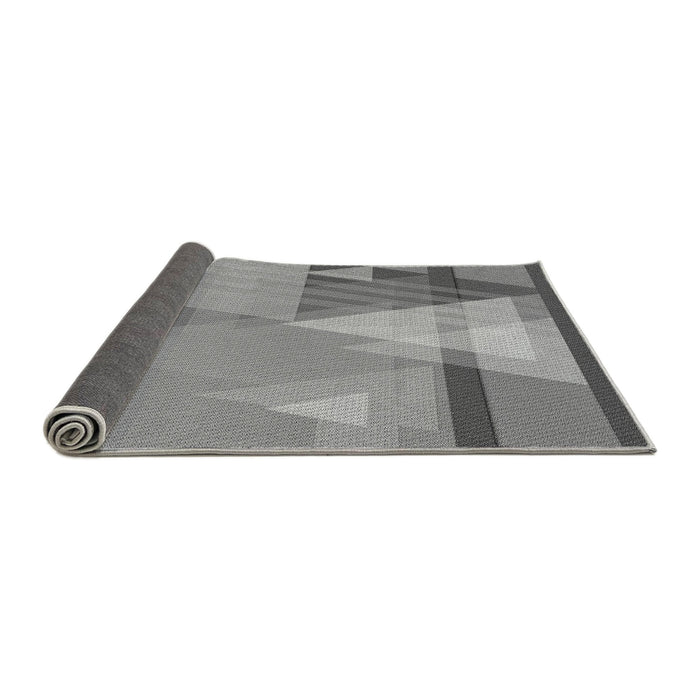 Thickness of Patterned Dark Gray Rug, pat3900gry