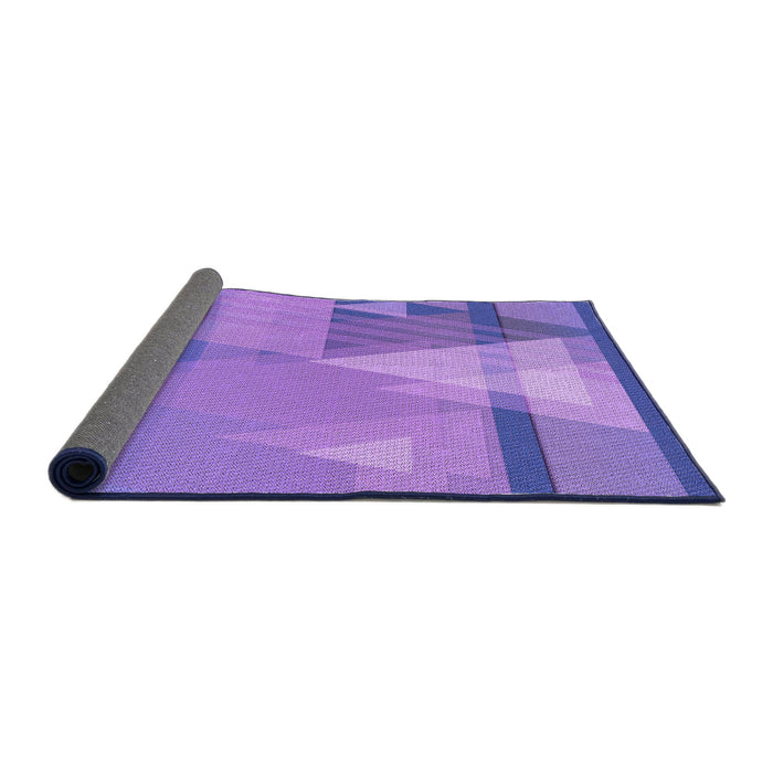 Thickness of Patterned Purple Rug, pat3900pur