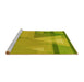 Sideview of Machine Washable Transitional Dark Yellow Green Rug, wshpat3900yw