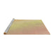 Sideview of Machine Washable Transitional Golden Gold Rug, wshpat3901brn