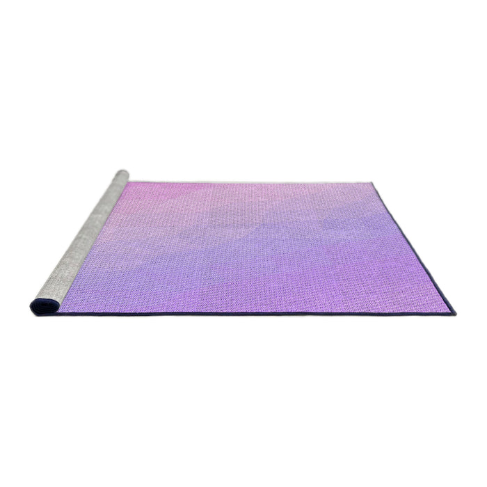 Sideview of Machine Washable Transitional Purple Rug, wshpat3901pur