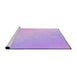 Sideview of Machine Washable Transitional Purple Rug, wshpat3901pur