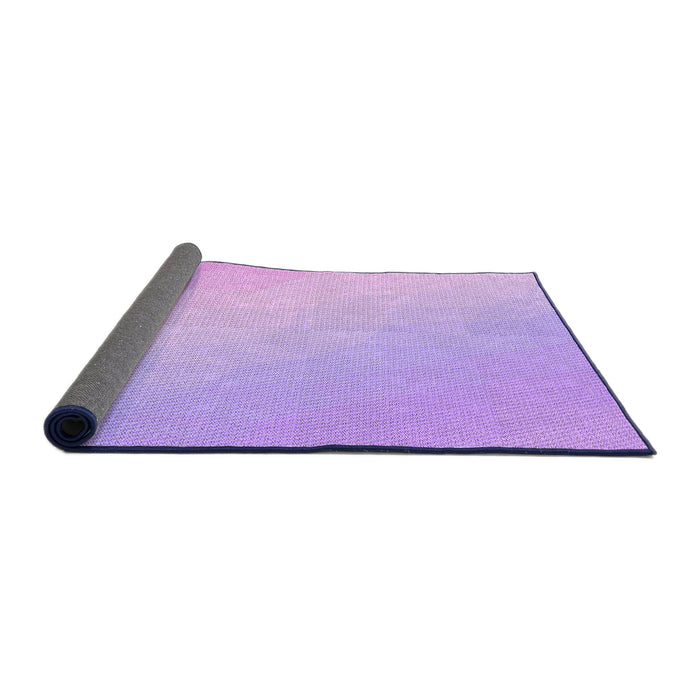 Thickness of Patterned Purple Rug, pat3901pur