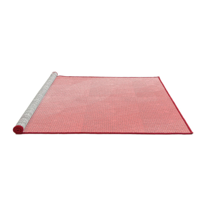 Sideview of Machine Washable Transitional Red Rug, wshpat3901rd