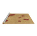 Sideview of Machine Washable Transitional Orange Rug, wshpat3907brn