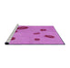 Sideview of Machine Washable Transitional Violet Purple Rug, wshpat3907pur