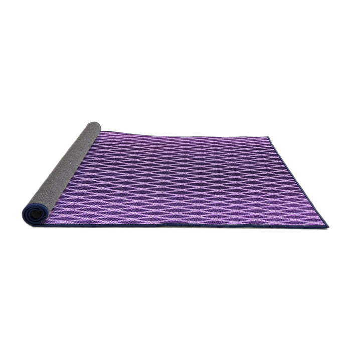 Thickness of Patterned Violet Purple Rug, pat3908pur