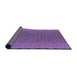Thickness of Patterned Violet Purple Rug, pat3908pur