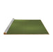 Sideview of Machine Washable Transitional Pistachio Green Rug, wshpat3909brn