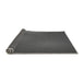 Thickness of Patterned Dark Gray Black Rug, pat3909gry