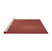 Sideview of Machine Washable Transitional Bright Orange Rug, wshpat3909rd