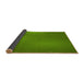 Thickness of Patterned Green Rug, pat3909yw