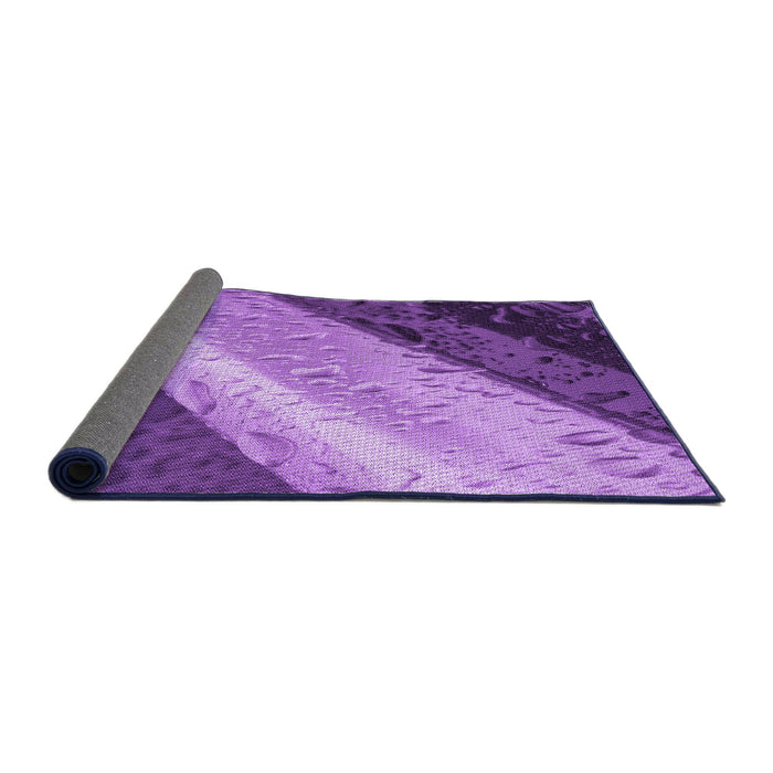 Thickness of Patterned Purple Rug, pat3911pur