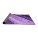 Thickness of Patterned Purple Rug, pat3911pur