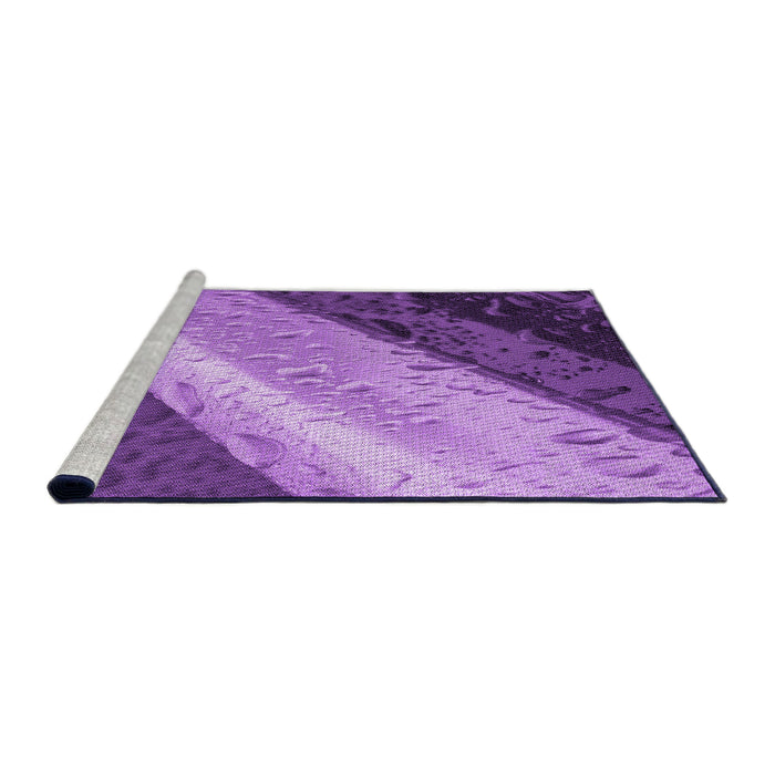 Sideview of Machine Washable Transitional Purple Rug, wshpat3911pur