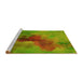 Sideview of Machine Washable Transitional Pistachio Green Rug, wshpat3912yw