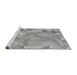 Sideview of Machine Washable Transitional Cloud Gray Rug, wshpat3913gry