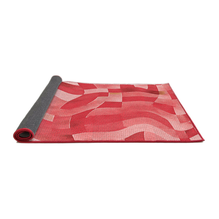 Thickness of Patterned Red Rug, pat3913rd
