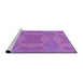 Sideview of Machine Washable Transitional Purple Rug, wshpat3915pur