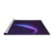 Sideview of Machine Washable Transitional Deep Purple Rug, wshpat3916pur