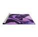 Sideview of Machine Washable Transitional Purple Rug, wshpat3917pur