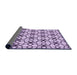 Thickness of Patterned Purple Rug, pat3918pur