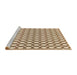 Sideview of Machine Washable Transitional Light Brown Rug, wshpat392brn