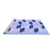 Sideview of Machine Washable Transitional Periwinkle Purple Rug, wshpat3925blu