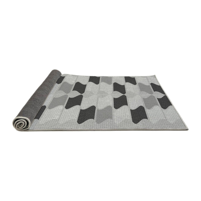 Thickness of Patterned Smokey Gray Rug, pat3925gry