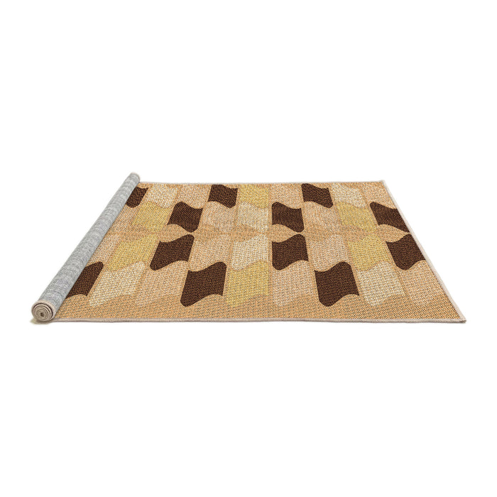 Sideview of Machine Washable Transitional Red Rug, wshpat3925org