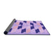 Thickness of Patterned Blossom Pink Rug, pat3925pur