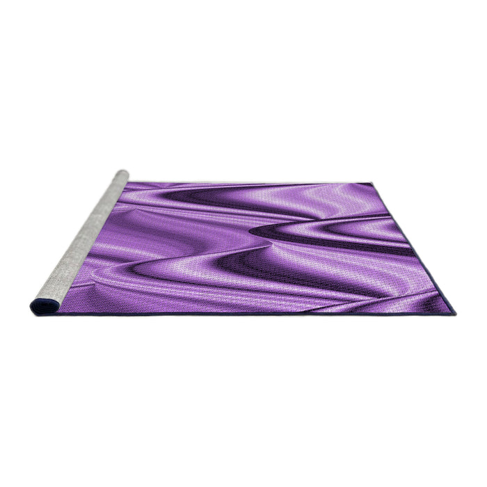 Sideview of Machine Washable Transitional Violet Purple Rug, wshpat3927pur