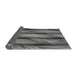 Thickness of Patterned Black Rug, pat3929gry