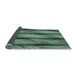 Thickness of Patterned Mint Green Rug, pat3929lblu
