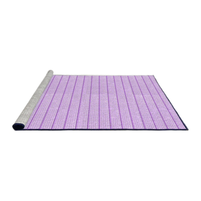 Sideview of Machine Washable Transitional Purple Rug, wshpat393pur
