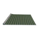 Sideview of Machine Washable Transitional Army Green Rug, wshpat3930lblu