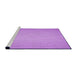 Sideview of Machine Washable Transitional Violet Purple Rug, wshpat3932pur