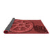 Thickness of Patterned Tomato Red Rug, pat3934rd