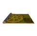 Thickness of Patterned Bakers Brown Rug, pat3934yw