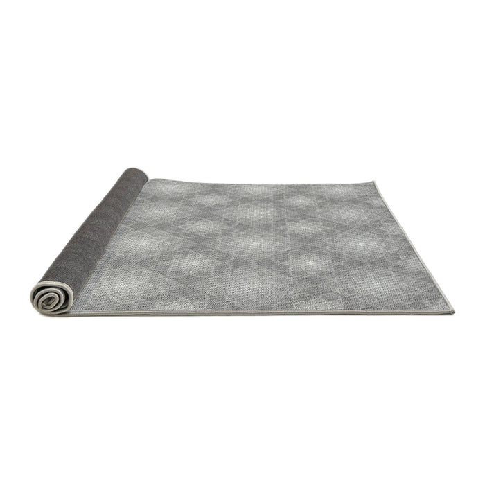 Thickness of Patterned Silver Gray Rug, pat3935gry