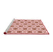 Sideview of Machine Washable Transitional Orange Rug, wshpat3939rd