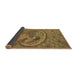 Thickness of Patterned Yellow Rug, pat3940brn
