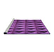 Sideview of Machine Washable Transitional Dark Magenta Purple Rug, wshpat3941pur