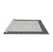 Sideview of Machine Washable Transitional Silver Gray Rug, wshpat3944gry