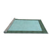 Sideview of Machine Washable Transitional Green Rug, wshpat3944lblu