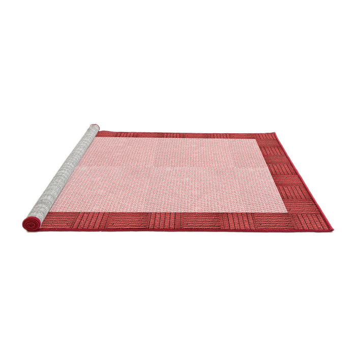 Sideview of Machine Washable Transitional Light Red Pink Rug, wshpat3944rd